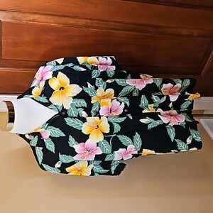 HAWAIIAN PINEAPPLE JUICE HAWAIIAN CLASSIC BUTTON DOWN SHIRT VINTAGE L TROPICAL